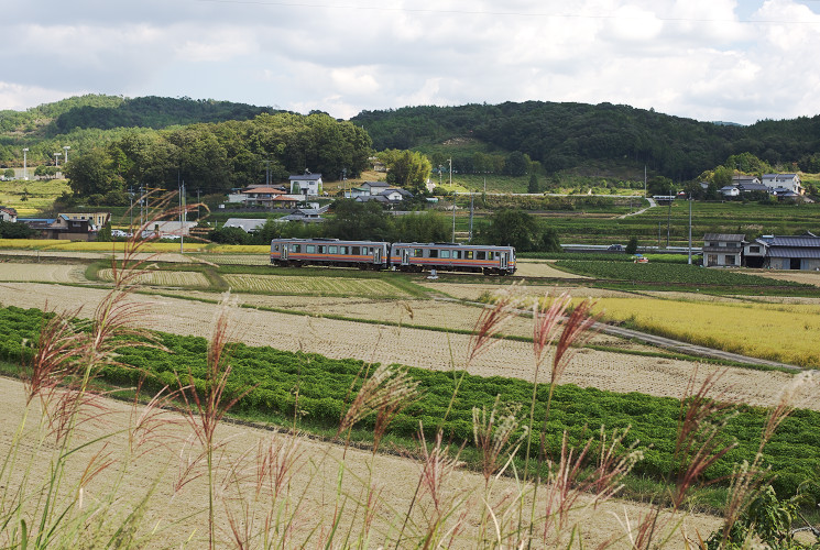 弓削の田園風景（津山線）