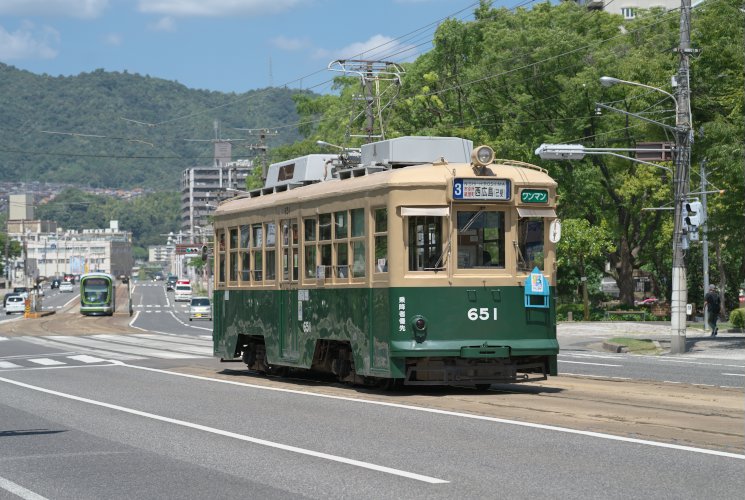 広島電鉄６５１号（福島町～西観音町）