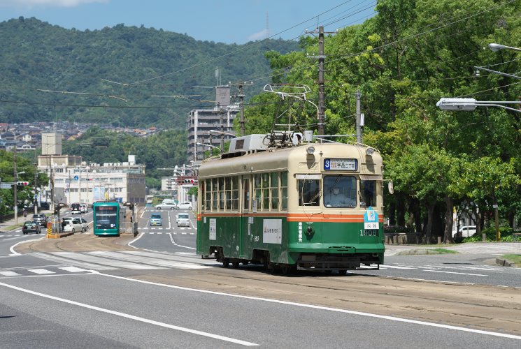 広島電鉄１９０６号（福島町～西観音町）