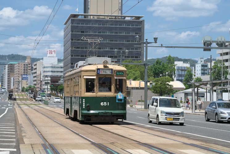 広島電鉄６５１号（原爆ドーム前～紙屋町西）