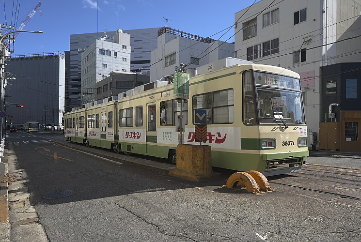 ３８０７号（猿猴橋町電停）