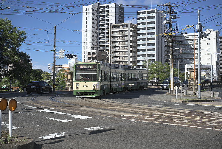 広島電鉄３７０４号（的場町～猿猴橋町）