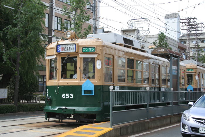 広島電鉄６５３号電車（宇品四丁目）