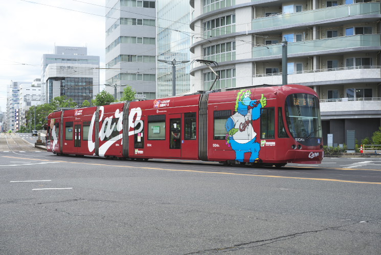 広島電鉄５１０４号（５１００形）稲荷町～的場町