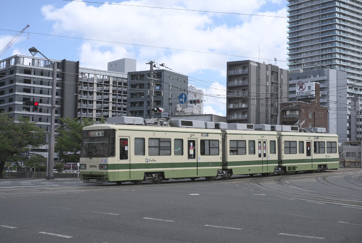 広島電鉄３８０９号（３８００形）的場町