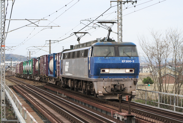 ＥＦ２００－２（庭瀬～中庄）矢部川橋梁