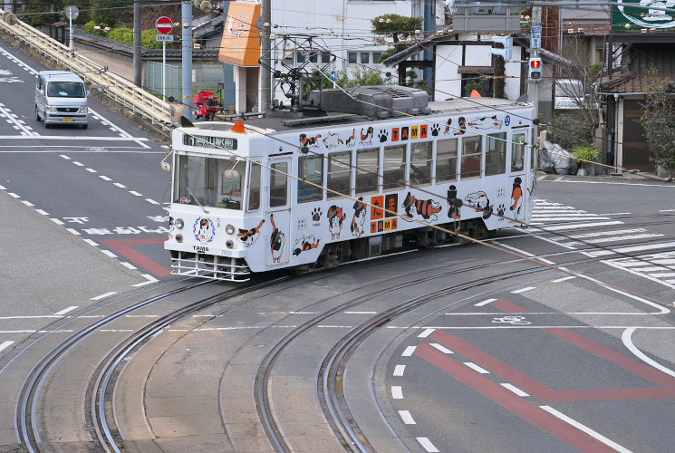 岡山電気軌道７００１（門田屋敷付近）