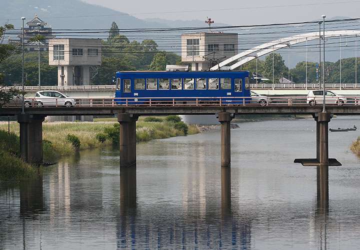 岡山電軌７３０２号（小橋電停付近）