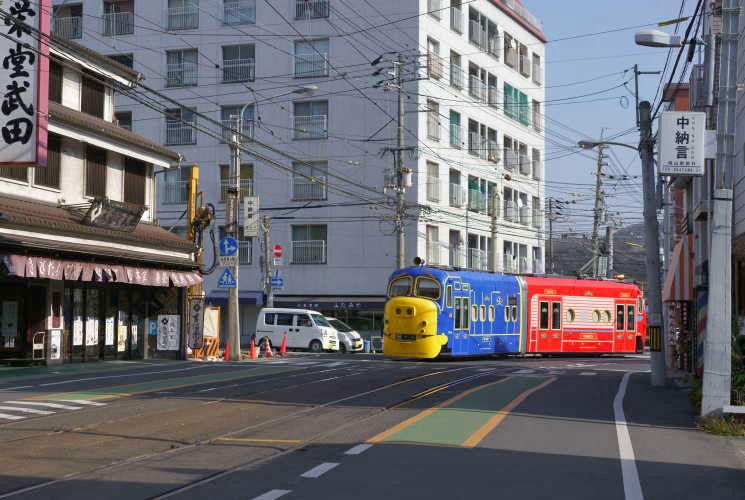 岡電１０８１号（中納言～門田屋敷）　チャギントン（練習運転）