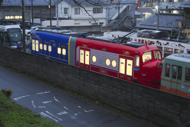 チャギントン電車（東山車庫）